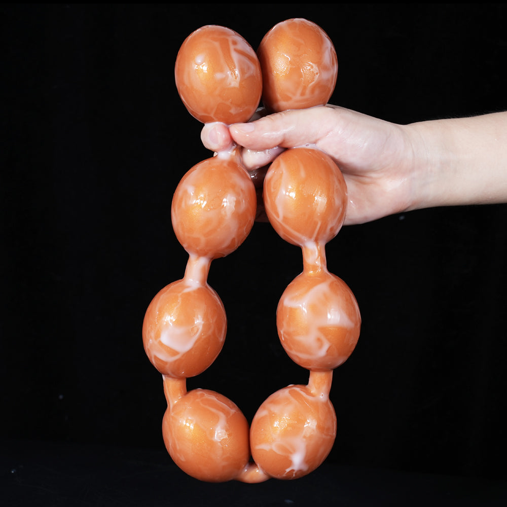 TaRiss’s Anal Beads Silicone Anal Chain 7 Sizes Suitable for Starters to Advanced Players