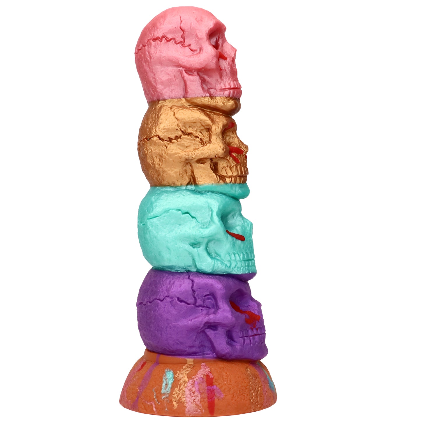 TaRiss's Skull Fantasy Dildo with Suction Cup Base Silicone Thick Anal Plug for Advanced Players