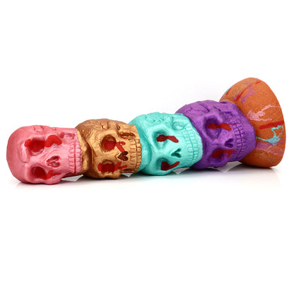 TaRiss's Skull Fantasy Dildo with Suction Cup Base Silicone Thick Anal Plug for Advanced Players