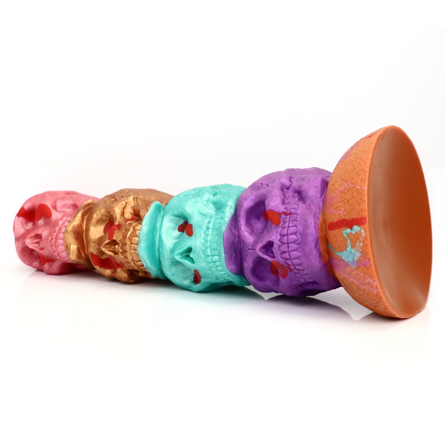 TaRiss's Skull Fantasy Dildo with Suction Cup Base Silicone Thick Anal Plug for Advanced Players