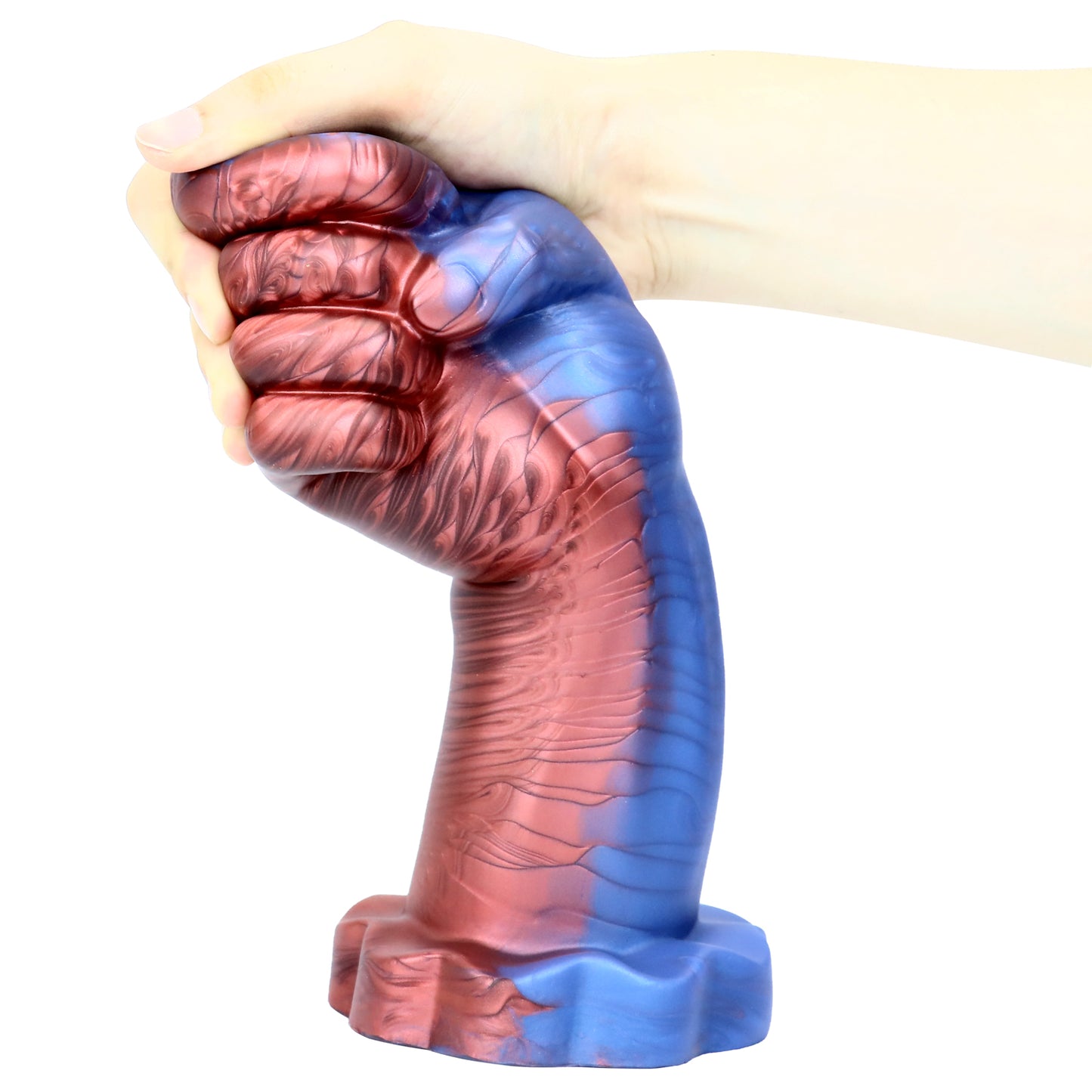 TaRiss's Realistic Hand Dildo Lifelike Large Fist Anal Plug with Suction Cup Base Silicone Clenched Butt Plug for Advanced Players