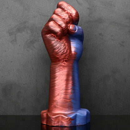 TaRiss's Realistic Hand Dildo Lifelike Large Fist Anal Plug with Suction Cup Base Silicone Clenched Butt Plug for Advanced Players