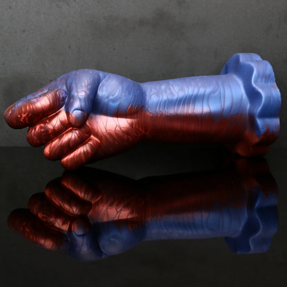 TaRiss's Realistic Hand Dildo Lifelike Large Fist Anal Plug with Suction Cup Base Silicone Clenched Butt Plug for Advanced Players