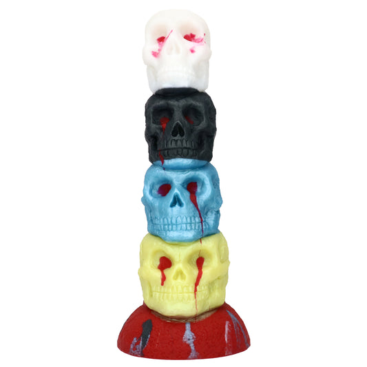 TaRiss's Skull Fantasy Dildo with Suction Cup Base Silicone Thick Anal Plug for Advanced Players “Party Skull”