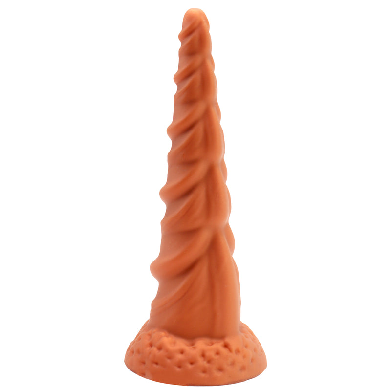 MAPARON Silicone Anal Plug Spiral Shape Dildo with Suction Cup Base - tarisss.com