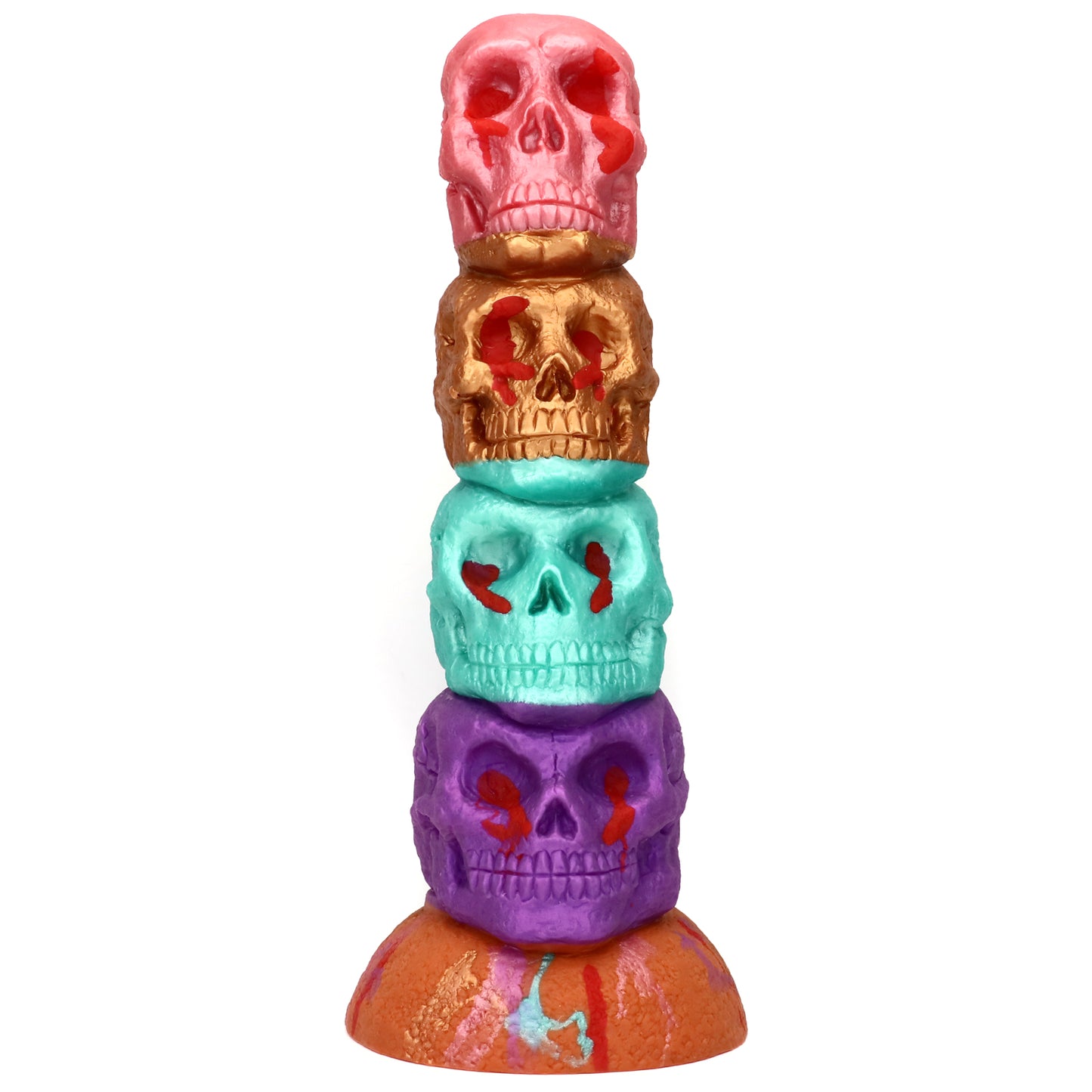 TaRiss's Skull Fantasy Dildo with Suction Cup Base Silicone Thick Anal Plug for Advanced Players