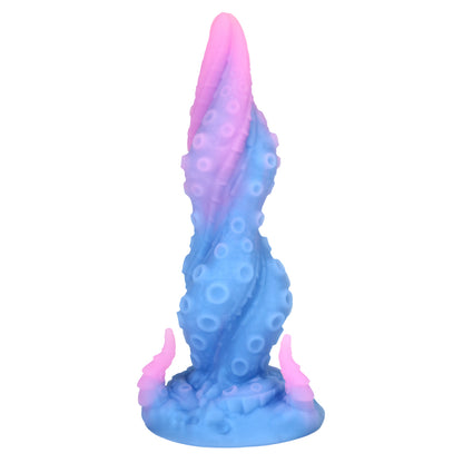 MAPARON Silicone Anal Plug Fantasy Dildo with Suction Cup Base 9.56 Inch "Noctilucent Tentacle“