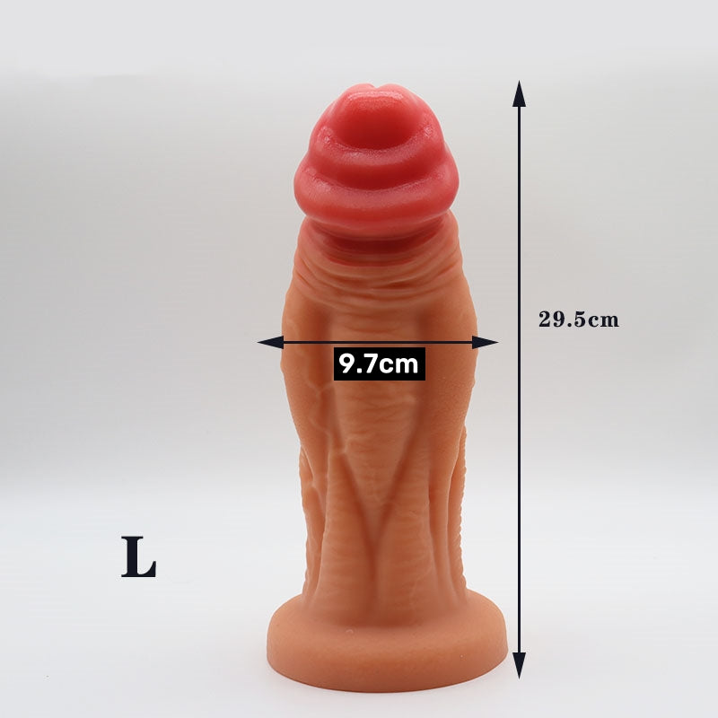 TaRiss's Realistic Dildo Silicone Thick Anal Plug with Suction Base - tarisss.com