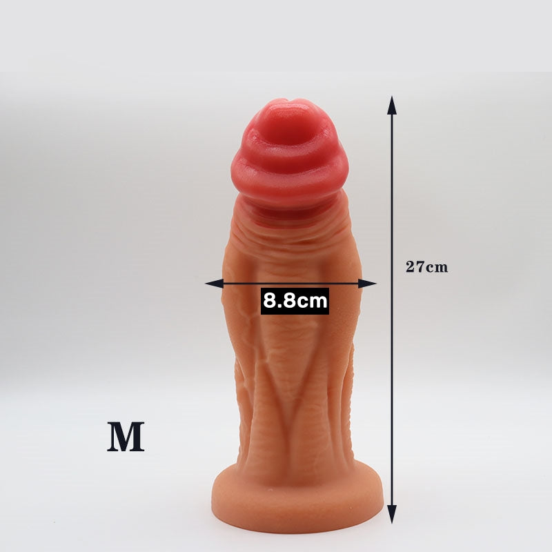 TaRiss's Realistic Dildo Silicone Thick Anal Plug with Suction Base - tarisss.com