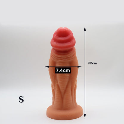 TaRiss's Realistic Dildo Silicone Thick Anal Plug with Suction Base - tarisss.com