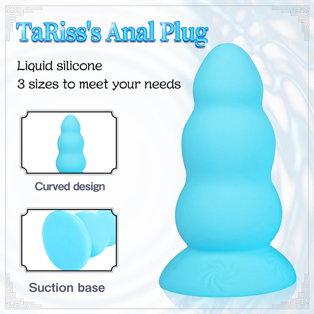 TaRiss's Embossing Dildo Plug "Blue Fantasy"