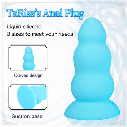 TaRiss's Embossing Dildo Plug "Blue Fantasy"