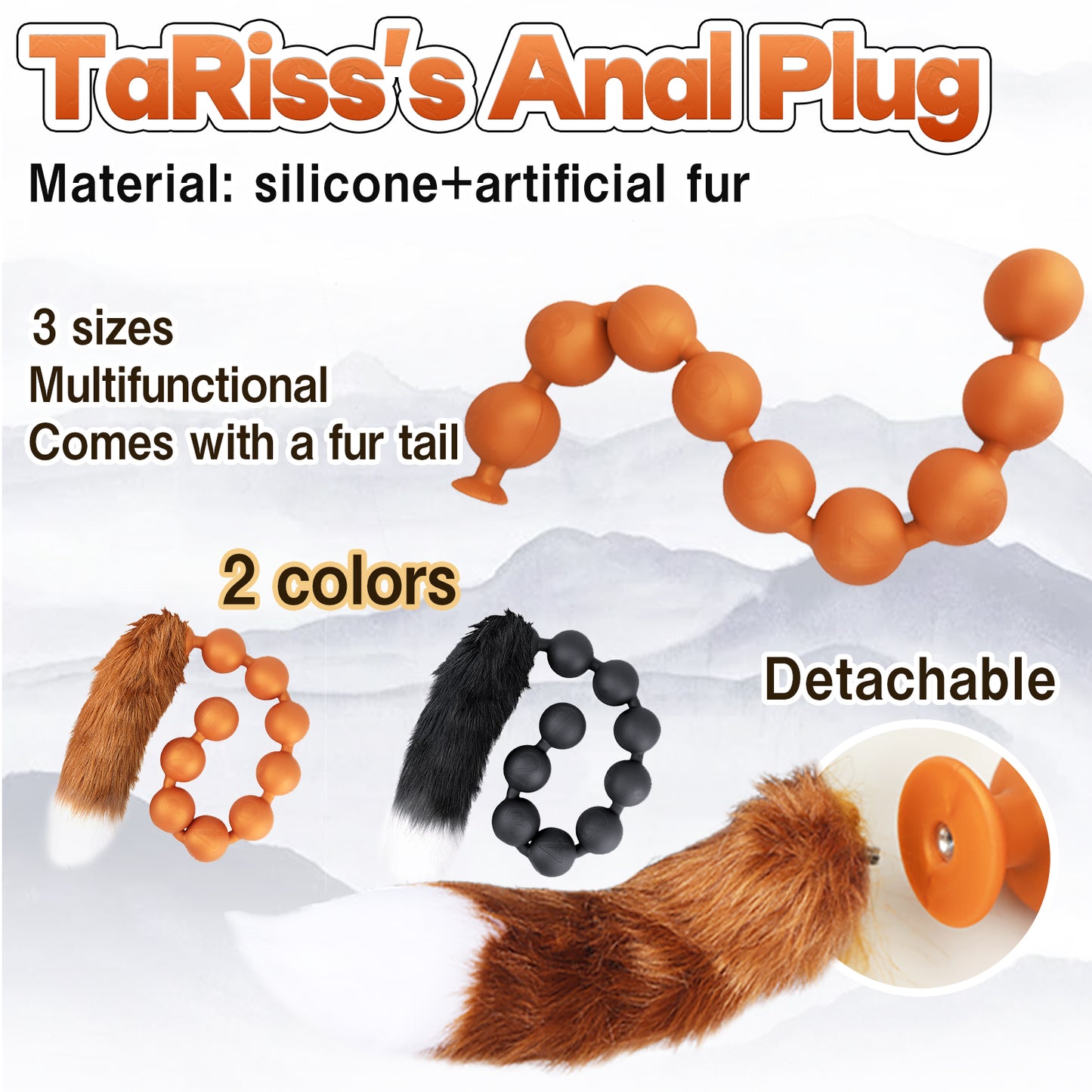 TaRiss's 9 Beads Balls Plug Tail Butt Plug - tarisss.com