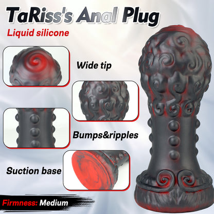 TaRiss's Silicone Anal Plug with Suction Cup Base Suitable for Advanced Players "Black Wukong" - tarisss.com