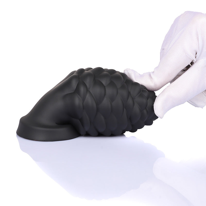 TaRiss's Silicone Anal Plug with Suction Base for Beginners to Advanced Players "Pinecone"