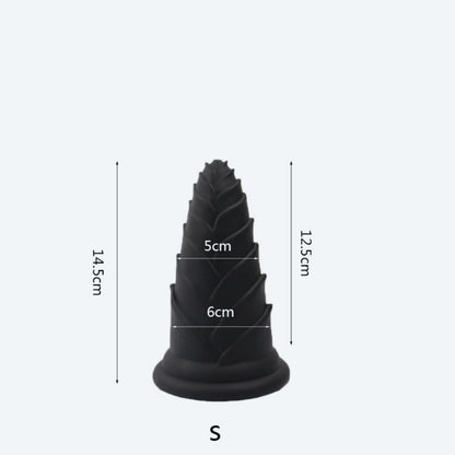 MAPARON Silicone Anal Plug with Strong Suction Cup Base “Bamboo Shoot" - tarisss.com