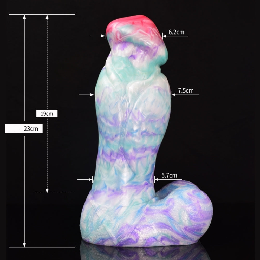 TaRiss's Fantasy Dildo Silicone Realistic Anal Plug for Men Women Couple 9.05 Inch “Blue Enchantress"