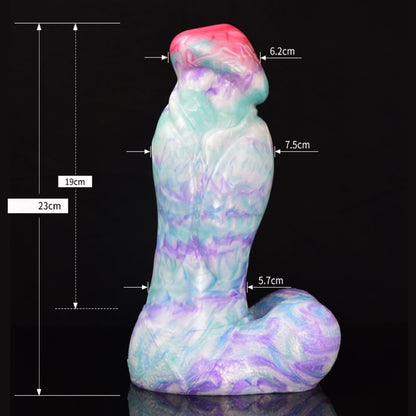 TaRiss's Fantasy Dildo Silicone Realistic Anal Plug for Men Women Couple 9.05 Inch “Blue Enchantress"