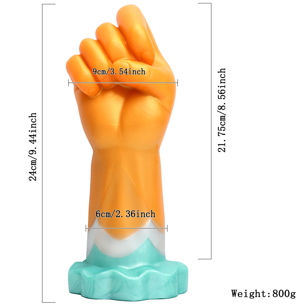 TaRiss's Realistic Hand Dildo Lifelike Large Fist Anal Plug with Suction Cup Base Silicone Clenched Butt Plug for Advanced Players