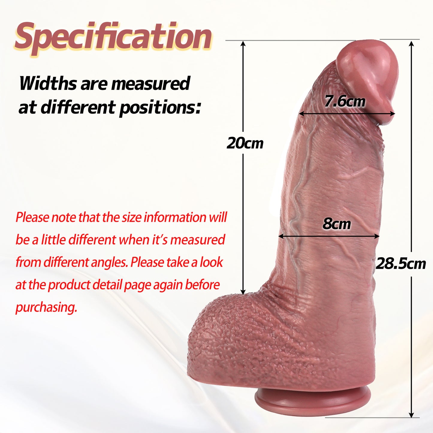 TaRiss's Realistic Dildo with Suction Base Thick Anal Plug for Advanced Players - tarisss.com