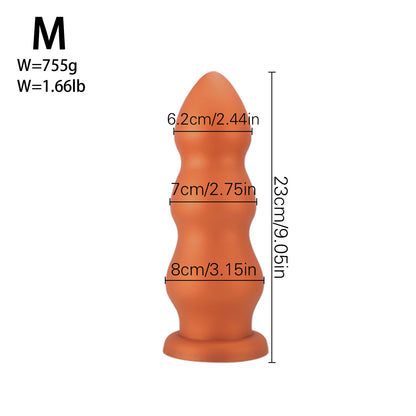 TaRiss's Silicone Anal Plug Flexible Fantasy Dildo with Suction Cup Base