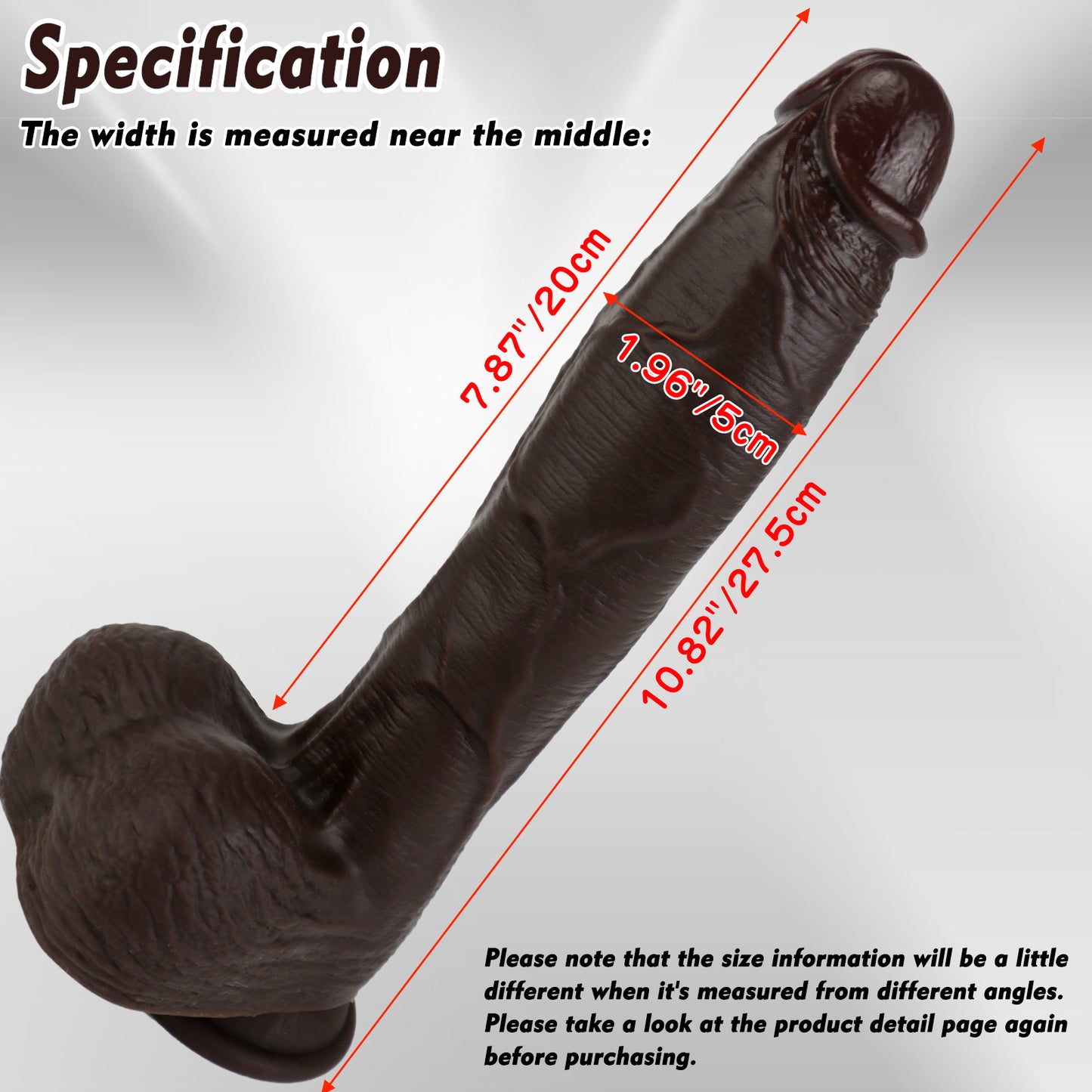 TaRiss's Realistic Dildo with Suction Base Lifelike Dual Density Dildo for Intermediates to Experienced Users