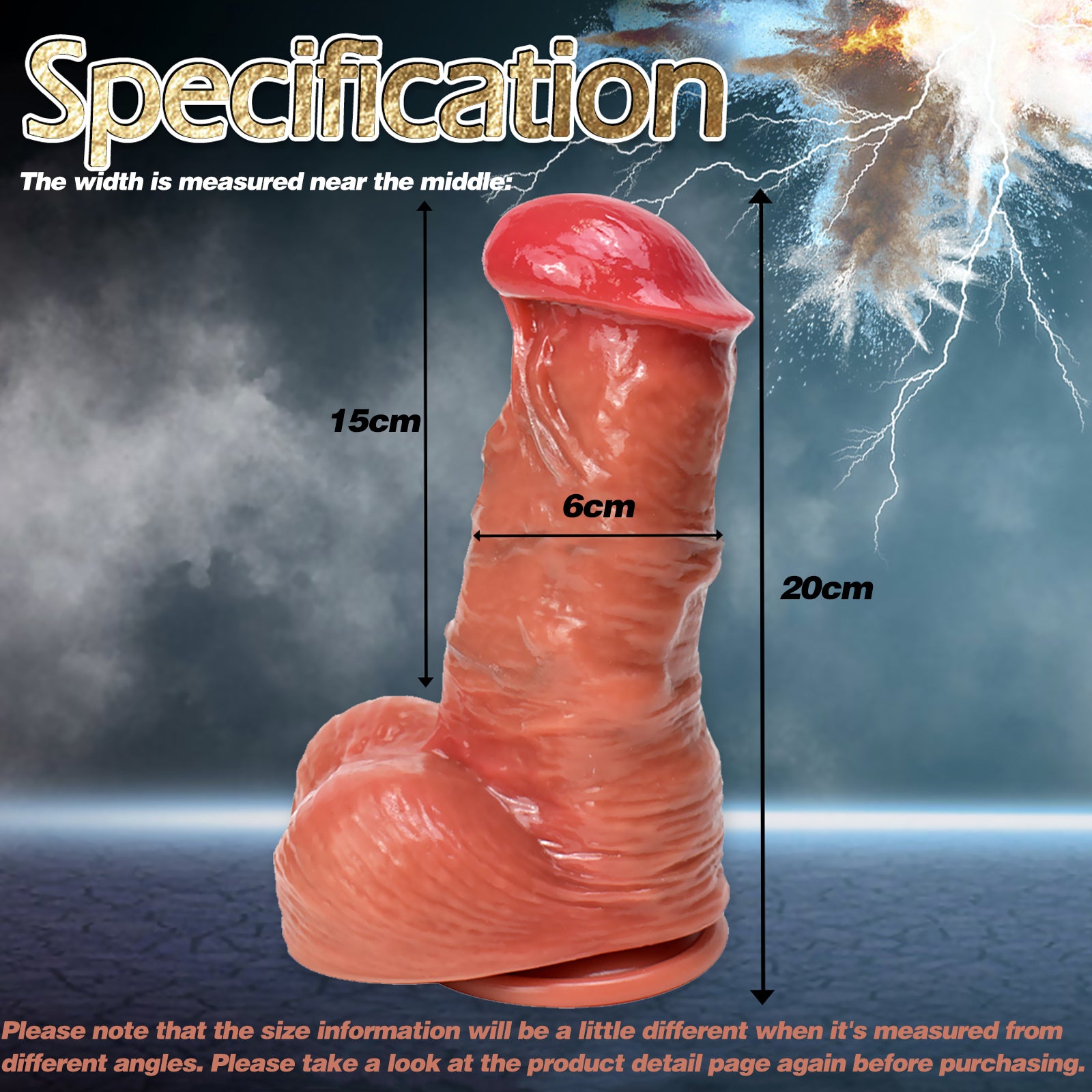 TaRiss's Realistic Dildo with Suction Cup Base 7.87 Inch "The Cannon“ - tarisss.com