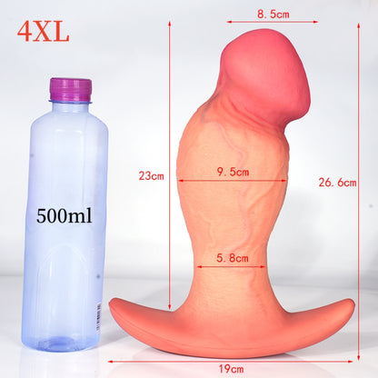 TaRiss's Silicone Anal Plug with Anchor-shaped Base Suitable for Beginners to Advanced Players "Heavy Gunner"