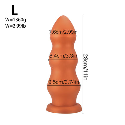 TaRiss's Silicone Anal Plug Flexible Fantasy Dildo with Suction Cup Base