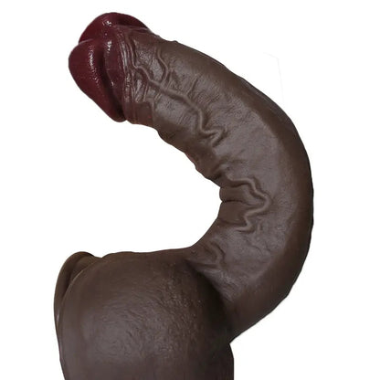 TaRiss's Realistic Dildo with Suction Base Lifelike Big Black Cock Silicone Anal Plug