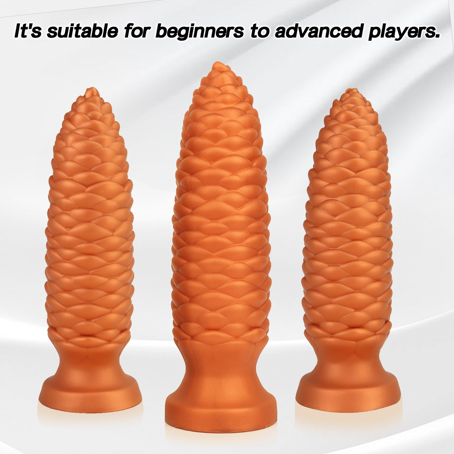 TaRiss's Silicone Anal Plug with Strong Suction Cup Base "Pinecone II" - tarisss.com