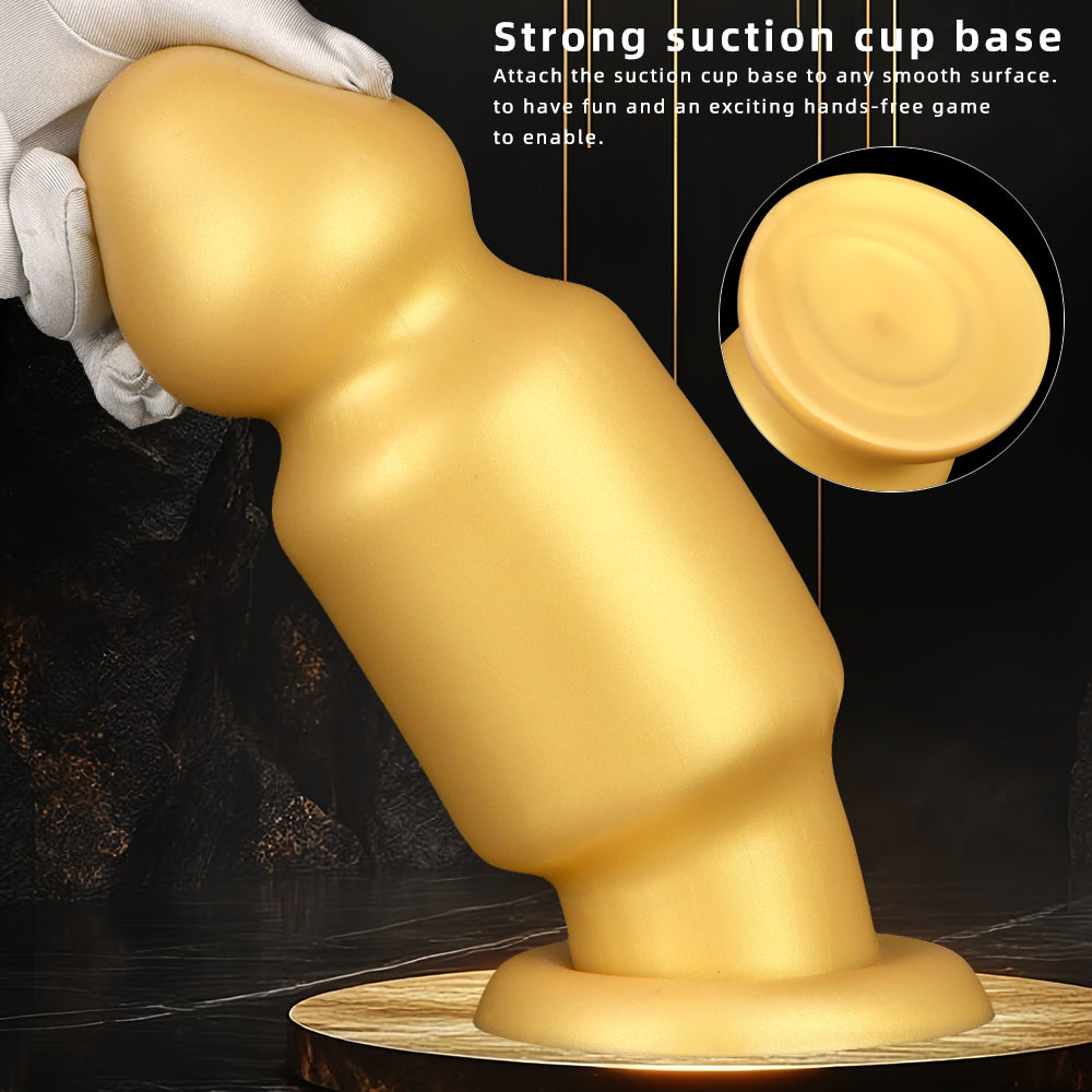 TaRiss's Anal Plug with Suction Base Silicone Dildo for Intermediates to Advanced Players