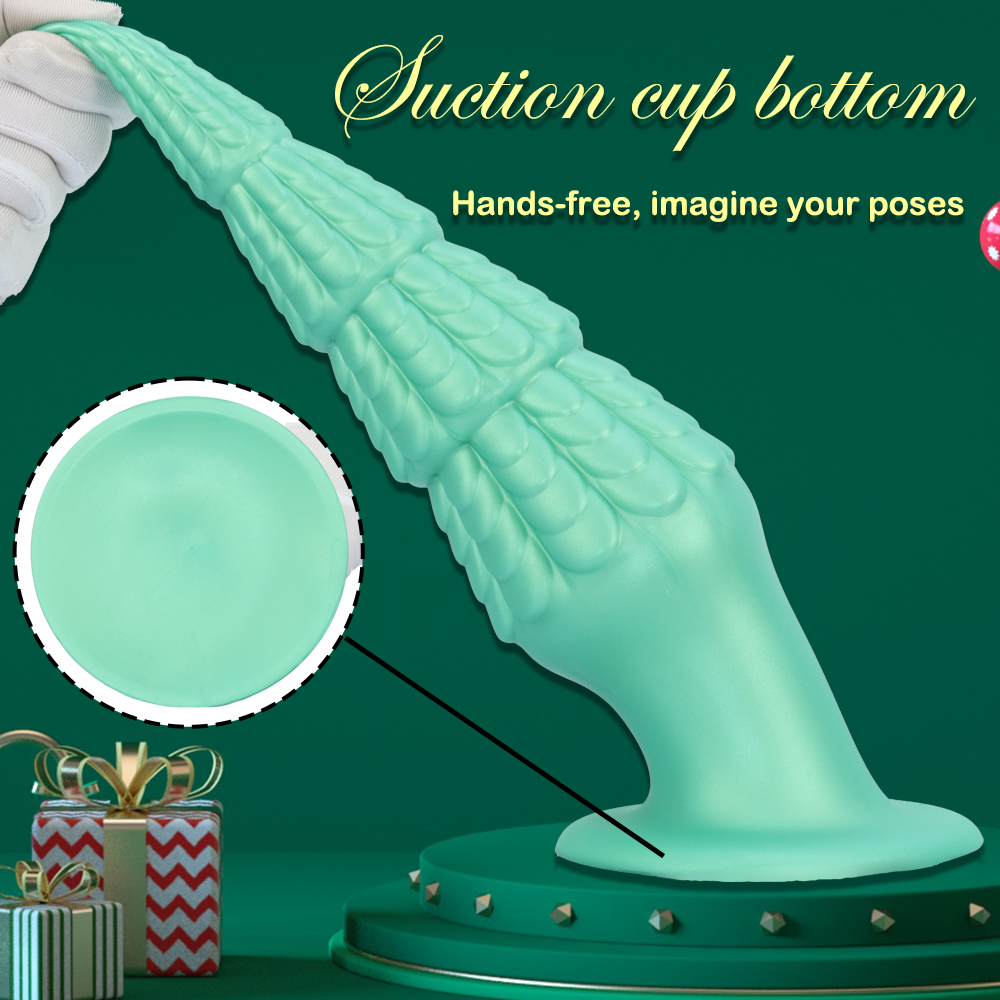 TaRiss's Anal Plug with Powerful Suction Base Silicone Christmas Dildos “Christmas Tree"