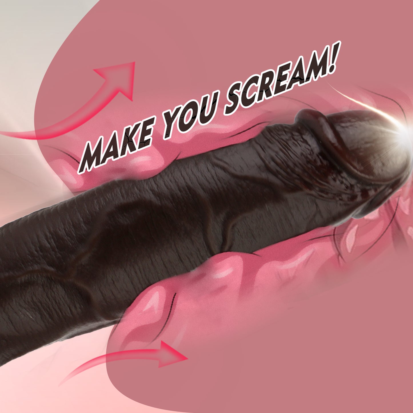 TaRiss's Realistic Dildo with Suction Base Lifelike Dual Density Dildo for Intermediates to Experienced Users