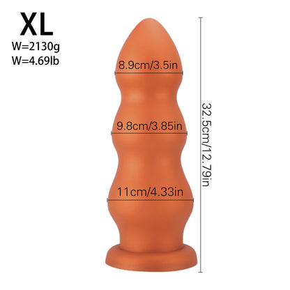 TaRiss's Silicone Anal Plug Flexible Fantasy Dildo with Suction Cup Base