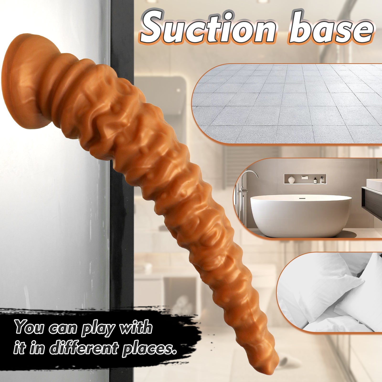 TaRiss's Silicone Anal Plug with Suction Cup Base Suitable for Depth Play - tarisss.com