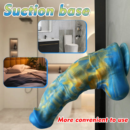 TaRiss's Fantasy Animal Dildo with Strong Suction Base Silicone Anal Plug for Intermediates to Advanced Players - tarisss.com