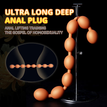 TaRiss’s Anal Beads Silicone Anal Chain 7 Sizes Suitable for Starters to Advanced Players