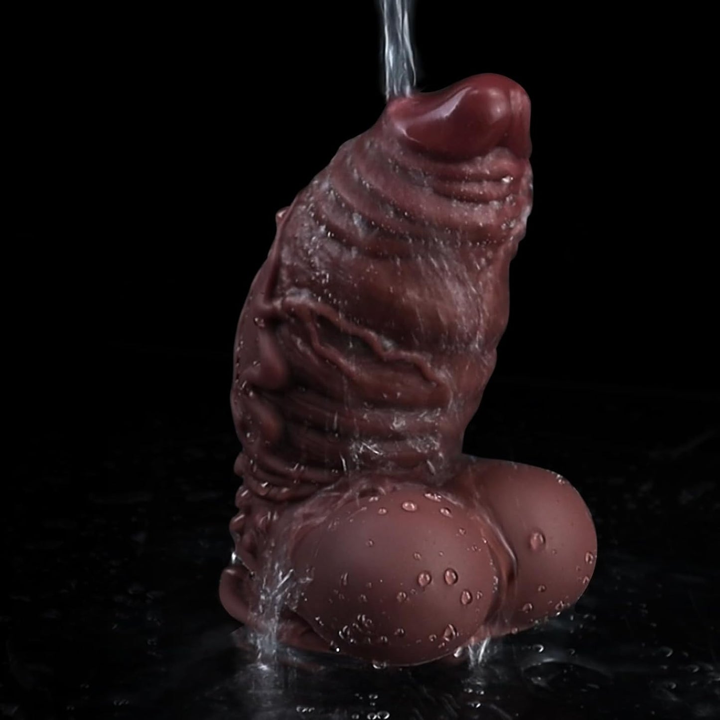 TaRiss's Silicone Realistic Dildo Reddish-Brown 6.10 Inch “The Ugly" - tarisss.com