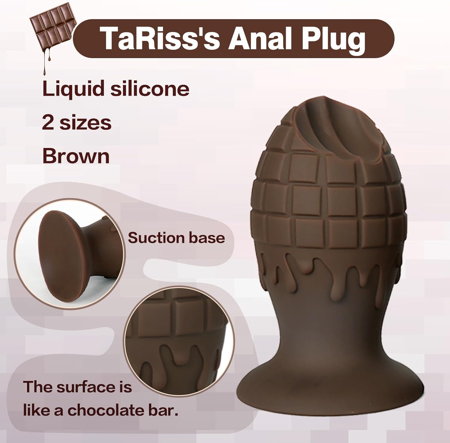 TaRiss's Chocolate anal plug “ Grenade” - tarisss.com