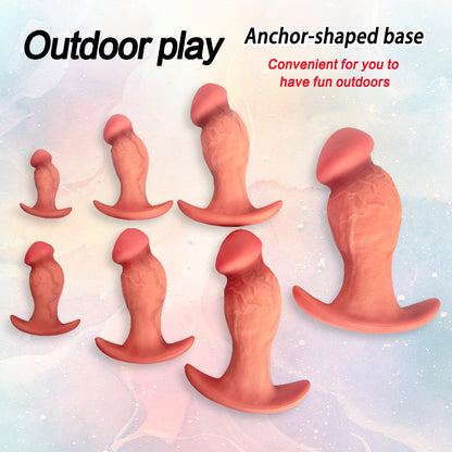 TaRiss's Silicone Anal Plug with Anchor-shaped Base Suitable for Beginners to Advanced Players "Heavy Gunner" - tarisss.com