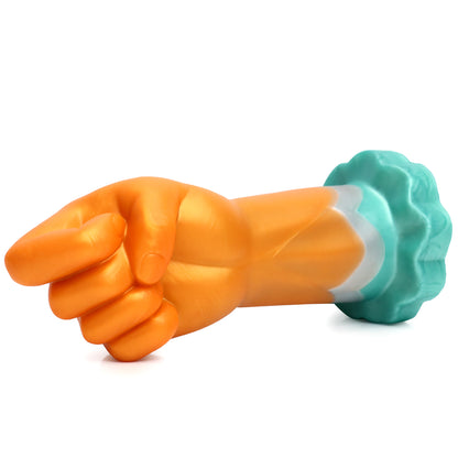 TaRiss's Realistic Hand Dildo Lifelike Large Fist Anal Plug with Suction Cup Base Silicone Clenched Butt Plug for Advanced Players