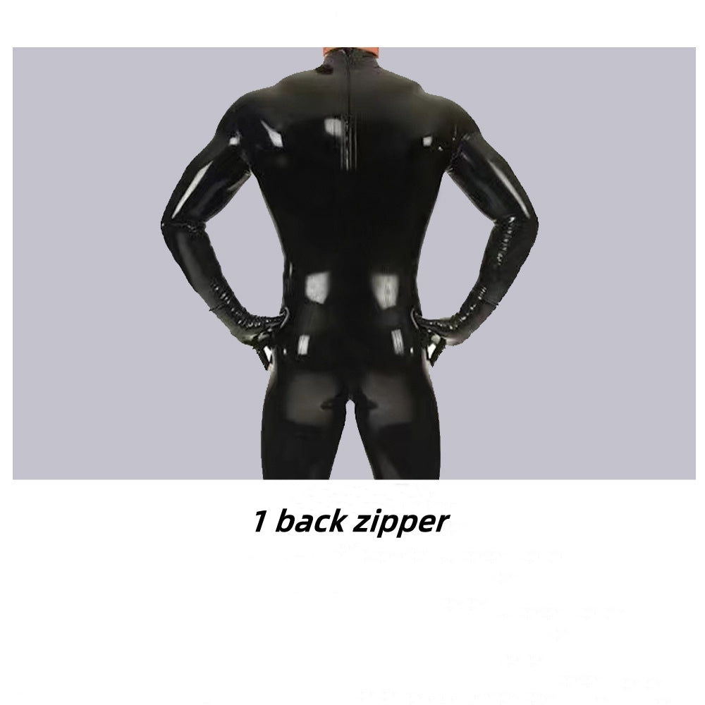 TaRiss's Latex Black Bodysuit for BDSM Role Play Sex Game