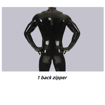 TaRiss's Latex Black Bodysuit for BDSM Role Play Sex Game