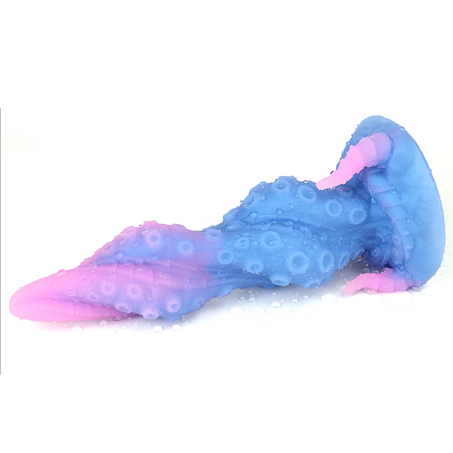 MAPARON Silicone Anal Plug Fantasy Dildo with Suction Cup Base 9.56 Inch "Noctilucent Tentacle“