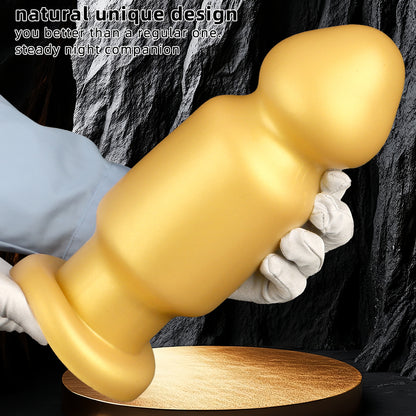 TaRiss's Anal Plug with Suction Base Silicone Dildo for Intermediates to Advanced Players