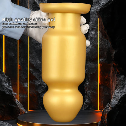 TaRiss's Anal Plug with Suction Base Silicone Dildo for Intermediates to Advanced Players