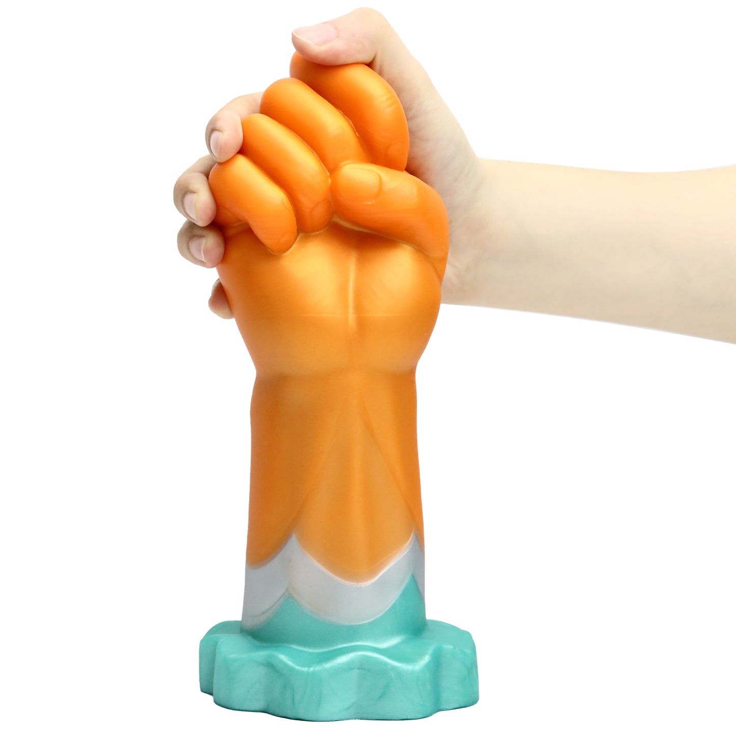 TaRiss's Realistic Hand Dildo Lifelike Large Fist Anal Plug with Suction Cup Base Silicone Clenched Butt Plug for Advanced Players