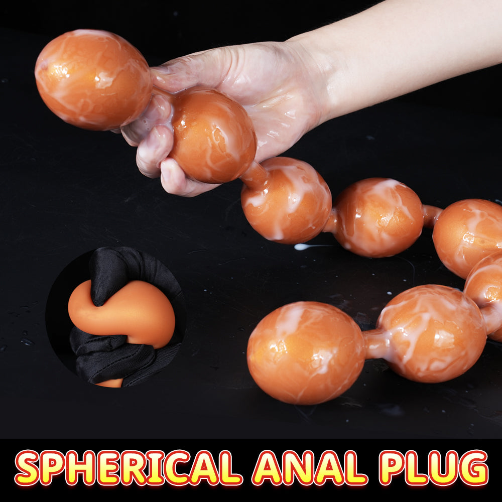 TaRiss’s Anal Beads Silicone Anal Chain 7 Sizes Suitable for Starters to Advanced Players