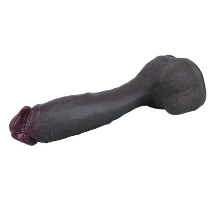 TaRiss's Realistic Dildo Silicone Dark Brown Dildo Anal Plug with Suction Base